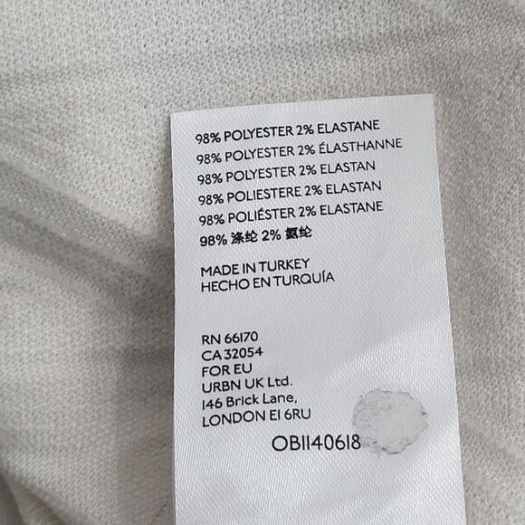 Free People Violet  Mini Dress White M Puff Sleeve Textured Back Tie babydoll - Picture 14 of 15